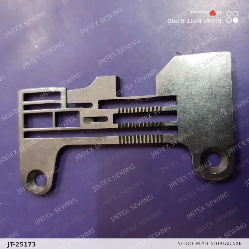 20715206 Needle Plate 5THREAD 5X6 — Part No. JT-25173 sewing machine spare part, photo 2