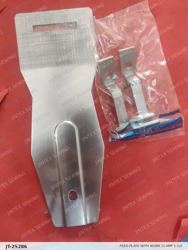 Juki 1900 Feed Plate with Work Clamp 1-1/2 39X6 — Part No. JT-25286 sewing machine spare part, photo 2