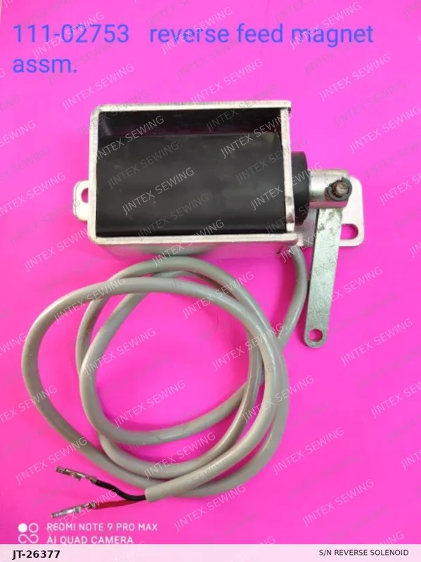 S/N Reverse Solenoid 111-02753 — Part No. JT-26377 sewing machine spare part, photo 2